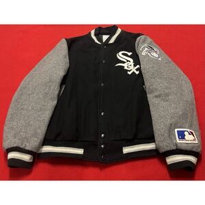 Men's Size XL MLB White Sox Vintage 1980s/90s Baseball Varsity Jacket